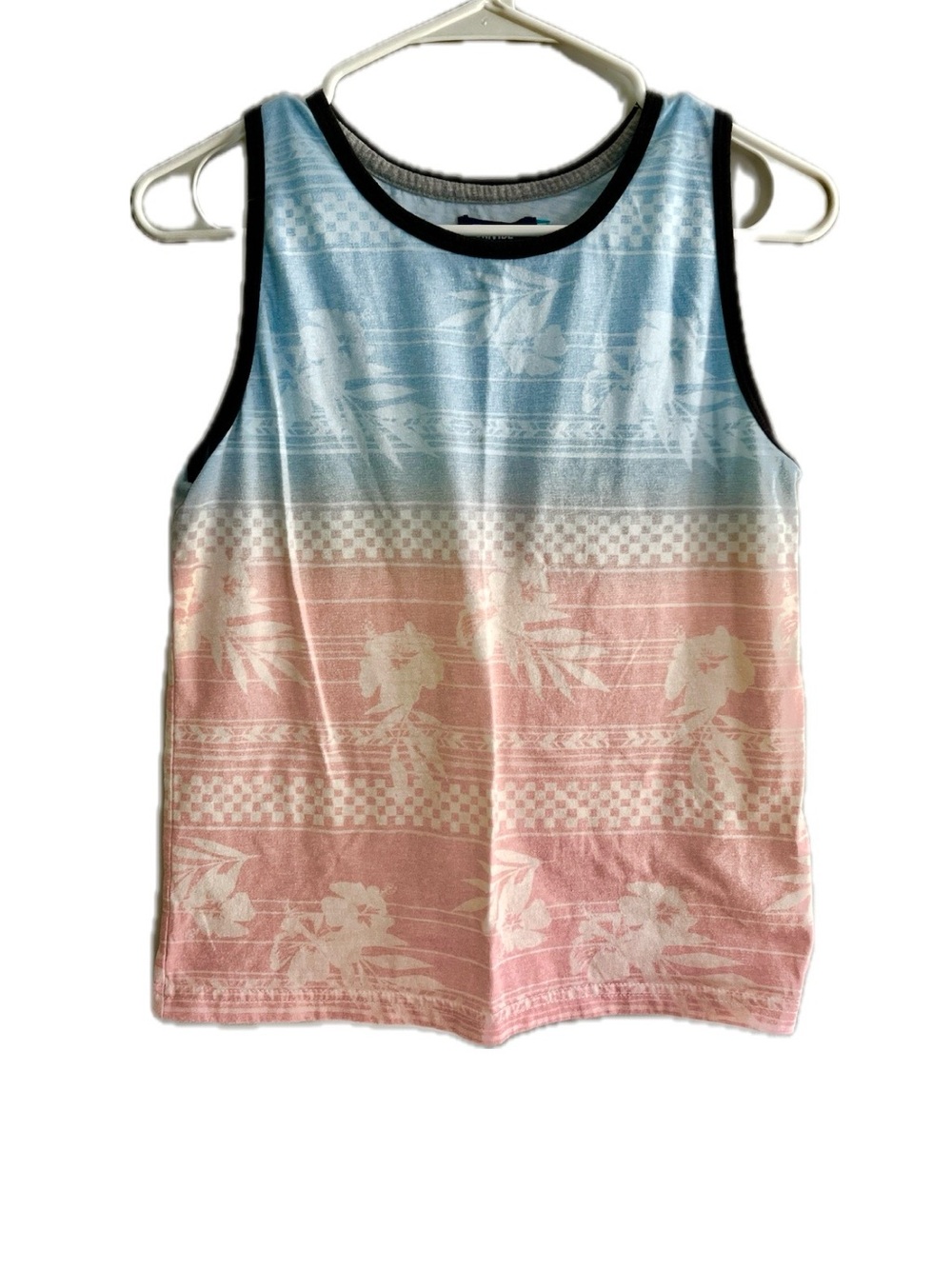 Univibe Blue to Pink Boys Tank Top Medium